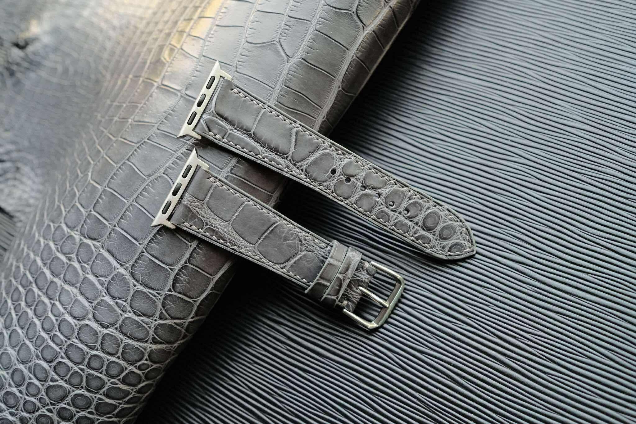 コピー:高級革時計ベルトワニ革時計ベルトアップルウォッチ時計バンド1枚目の画像